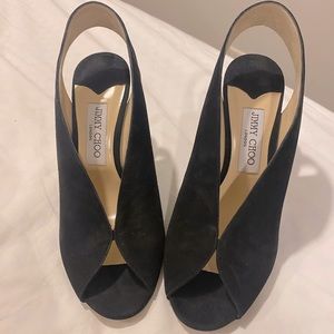 Jimmy Choo Black Suede Heels